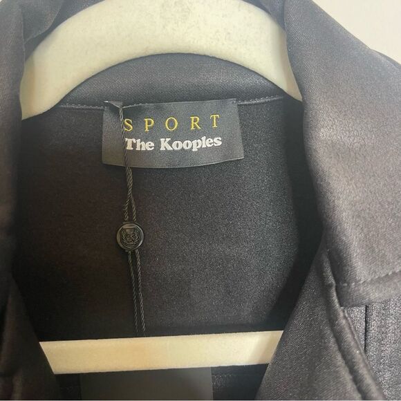 The Kooples Sport The leather effect biker jacket NWT SMALL - Picture 4 of 9